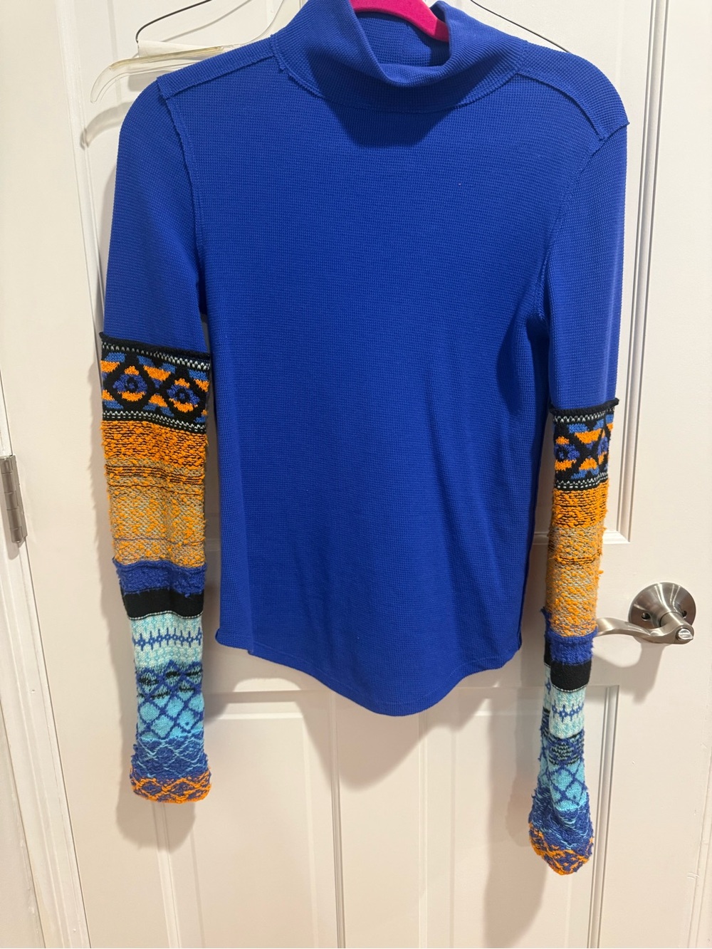 We The Free Monstone blue All too Well Cuff thermal top